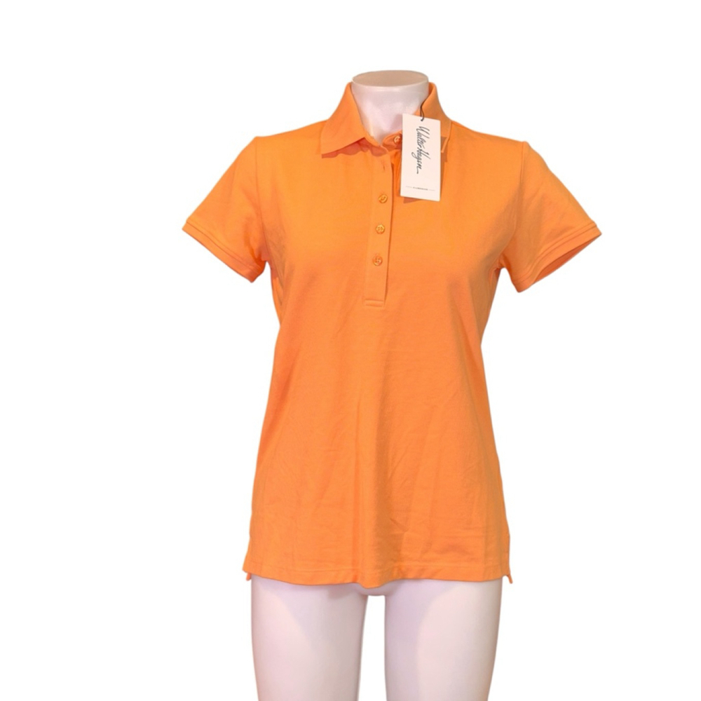 Women's Walter Hagen Classic Polo Shirt Orange Size M - Picture 1 of 3